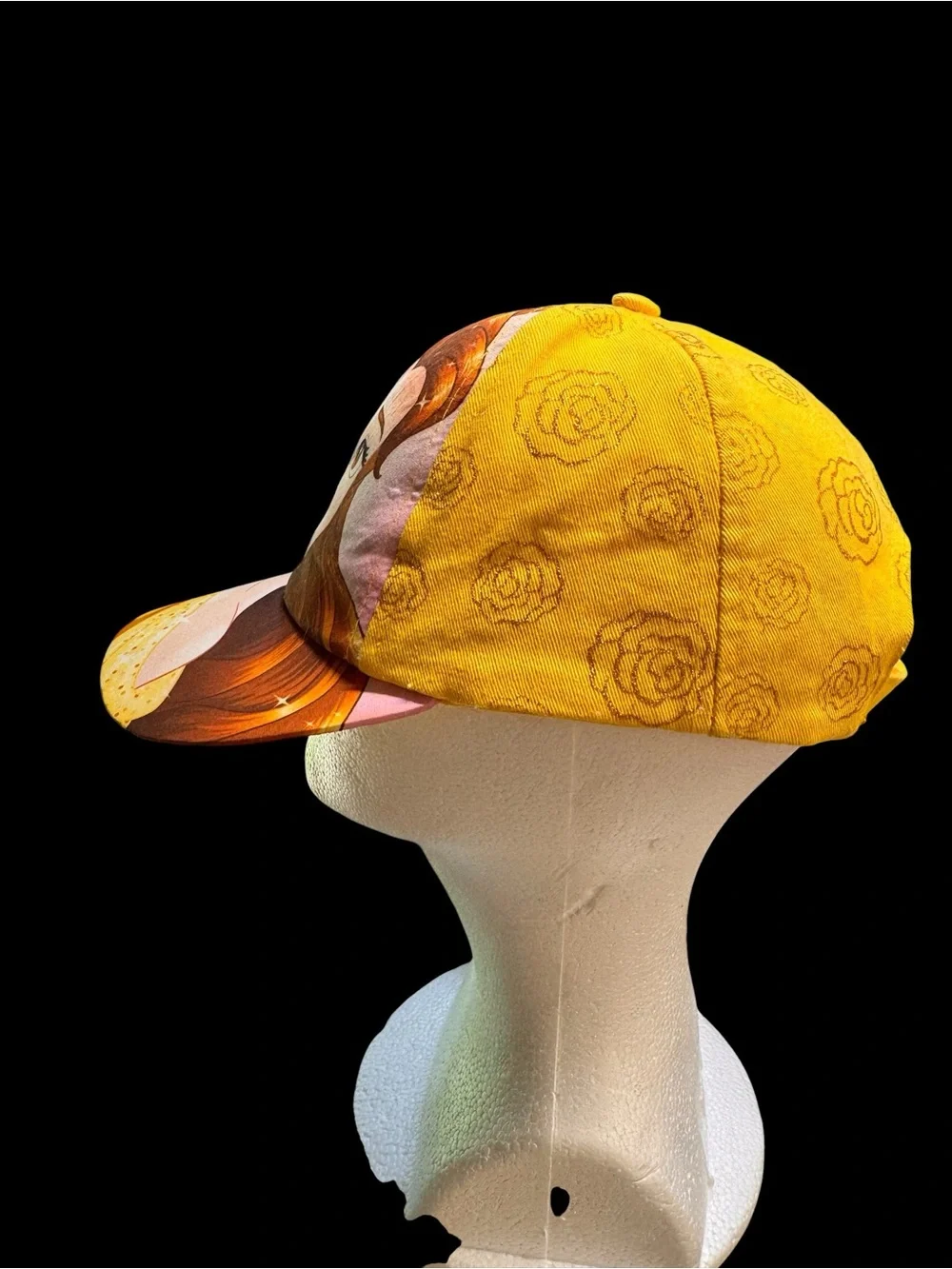 Disney Princess Belle Beauty and the Beast Yellow Baseball Cap Hat Youth